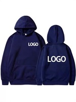 Vente en gros 100% coton polaire pull hommes décontracté Streetwear à capuche avec Logo personnalisé automne tricoté sweats à capuche col