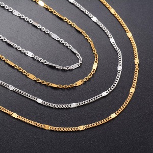 Zarif Paslanmaz Çelik Kolye Rolo Lehçe O Zincir Kadın Erkek Metal Ince Gerdanlık Gümüş ve Altın Renk Boyun Takı - Product Image 5