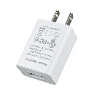 USA CUL FCC Certificated US AC Plug 5V 1A Travel Power Adapter USB Wall Charger For iPhone Samsung Android Mobile Phone