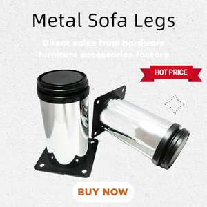 Prix d'usine, vente chaude, <span class=keywords><strong>pied</strong></span> de meuble de style moderne, design simple, couleur blanc chromé brossé, pour canapé, lit, armoire - Product Image 2