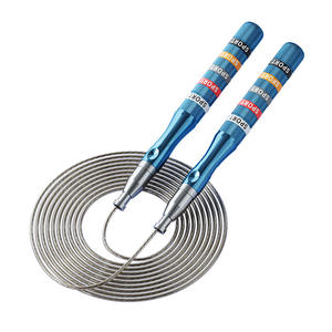 Corde à sauter personnalisable en acier à <span class=keywords><strong>double</strong></span> roulement pour élèves du primaire et du collège, compétition d'examen pour enfants et hommes - Product Image 1