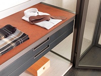 Armoire en aluminium avec 6 portes et verre Armoire personnalisée pour dressing