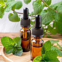 Saveur d'huile de menthe poivrée pure 100% extrait naturel distillé à la vapeur pour les boissons alimentaires et les soins bucco-dentaires