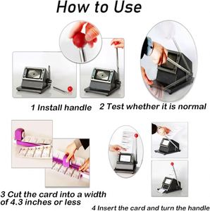 Máquina de Corte Manual de Tarjetas de Identificación de Metal Personalizada para Tarjetas de PVC de 86*54 y 61*61 mm, Cortadora de Tarjetas de Visita - Product Image 3