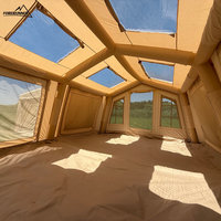 Carpa de Camping Resistente para Venta al por Mayor, Carpa Grande para Exteriores de Montaje Rápido con Cuatro Habitaciones, Refugio para Glamping, Proveedores de Campamentos