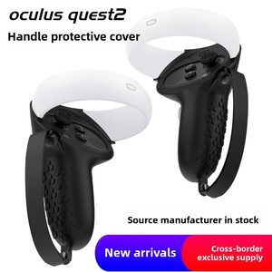 Accesorios de juego de realidad Virtual de silicona de diseño ergonómico compatibles con 2 empuñaduras de controlador Thumbstick Fundas protectoras - Product Image 2