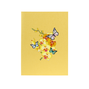 Premium 3D flores artesanía tarjetas de felicitación estilo papel letras para Baby Shower Día DE LA MADRE aniversario fiesta decoración uso - Product Image 2