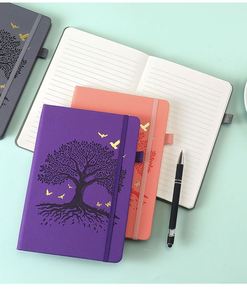A5 PU Notebook Hardcover Elastic Band High Quality <b>Paper</b> Pocket Diary Enterprise Customized LOGO Business Gift - Product Image 5
