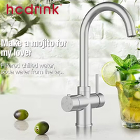 Robinet de cuisine Iwater 5-en-1 sous évier : eau froide, chaude, pétillante, bouillante et filtrée