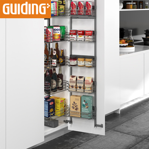 Pull Out Kitchen Wire Basket Drawer Soft Closing Sliding Pantry Corner Tall Unit Carousel wing Out Larder Basket - Product Image 6