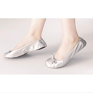 <span class=keywords><strong>Zapatillas</strong></span> de <span class=keywords><strong>Ballet</strong></span> Plegables Negras a Bajo <span class=keywords><strong>Precio</strong></span> con Estampado en la Bolsa - Product Image 3