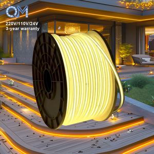 Bande <span class=keywords><strong>LED</strong></span> COB haute densité 12V 24V 5mm 8mm, ruban néon flexible sans points, étanche IP65, pour extérieur, certifié CE RoHS UL - Product Image 1
