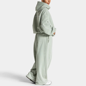 <span class=keywords><strong>Sudadera</strong></span> con <span class=keywords><strong>Capucha</strong></span> Extra Grande para Mujer, <span class=keywords><strong>Sudadera</strong></span> con <span class=keywords><strong>Capucha</strong></span> de Manga Larga Personalizada con Ribete en Contraste, <span class=keywords><strong>Sudadera</strong></span> con <span class=keywords><strong>Capucha</strong></span> - Product Image 6