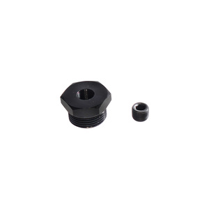 Aluminum Intake Heater Booster <b>Plug</b> Sensor Threaded Adapter 2.5cm Diameter 1.7cm Length Black for Toyota FAW JP <b>Replacement</b> - Product Image 2