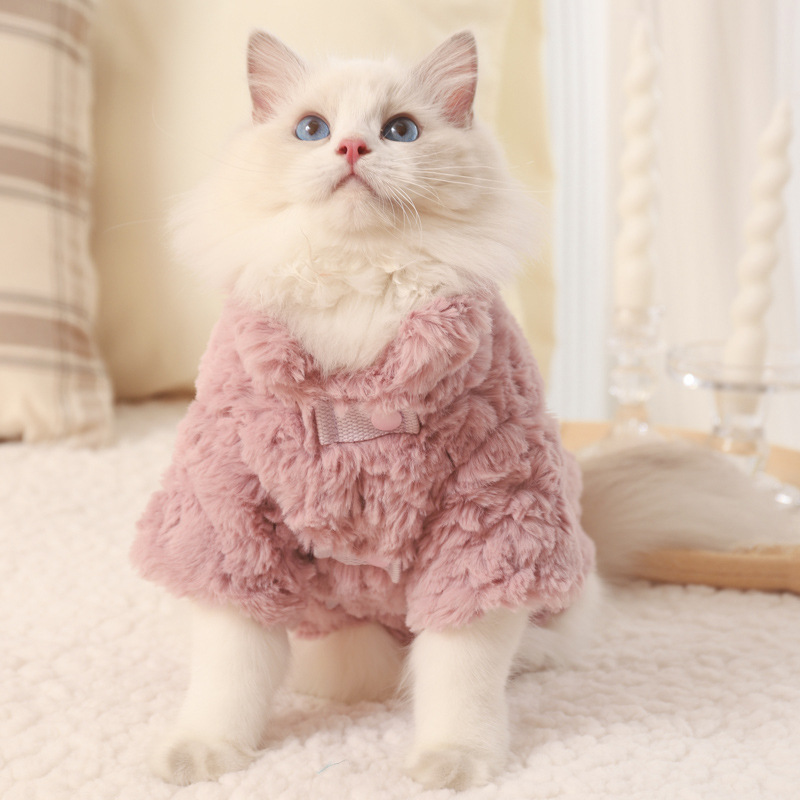Floral rabbit fur jacket - purple
