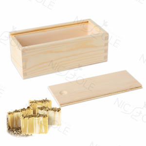 B0266 Nicole doublures <span class=keywords><strong>en</strong></span> silicone grandes et fines pour <span class=keywords><strong>savon</strong></span> avec boîte <span class=keywords><strong>en</strong></span> <span class=keywords><strong>bois</strong></span> moules à <span class=keywords><strong>savon</strong></span> <span class=keywords><strong>en</strong></span> pain de Silicone bricolage - Product Image 6