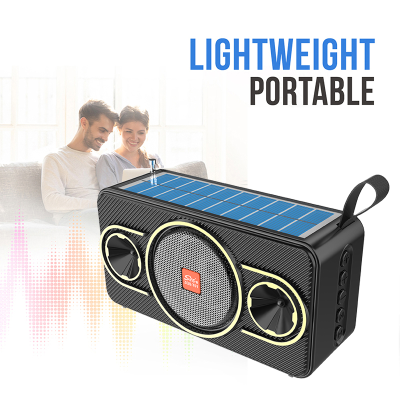 ZQS-T01 ZQS-T02ソーラーバンドアンテナ無線Bluetoothスピーカー屋外