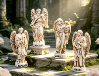 Statuette d'archange 3D, cadeau de première communion, souvenir de confirmation, statue catholique chrétienne, Uriel, Gabriel, Michel, Raphaël, prière
