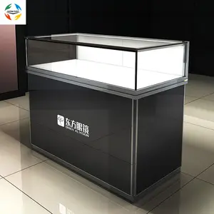 Glass Jewellery Showcase Customized Size Strong Glass Display Cabinet Jewellery Boutique Display Cabinet Jewelry Counter Display Showcase