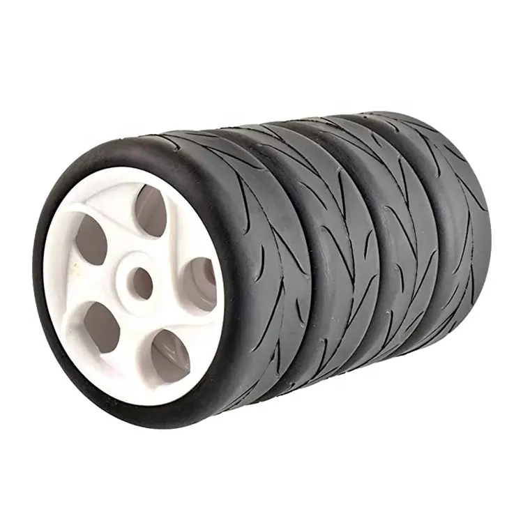 1/8 Scale RC On Road Tires and Wheels Set 17mm Hex for 1/8 Kyosho Hobao HSP HPI RC Car Parts
