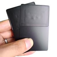 Peut être imprimé des deux côtés 13,56 MHz 504 octets Carte de visite intelligente sans contact en acier inoxydable NFC