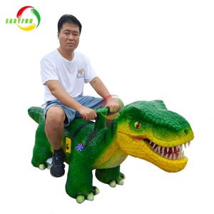 Amusement Playground Coin Operation Children Kids Racing Game Cartoon Dinosaur Battery Ride Car - Product Image 1