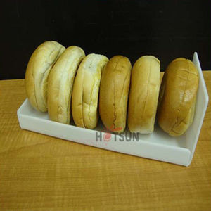Akrilik 3 Tingkatan Roti Donat Bagels Cupcake Kue Pastry Bakery Penyimpanan Kasus Layar dengan 3 Putih Nampan - Product Image 5