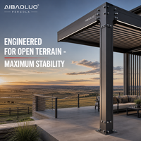 Pérgola con Techo de Láminas Motorizado Automático para Club Ecuestre, Arena de Caballos, Salón, Espacio VIP para Espectadores al Aire Libre de Lujo