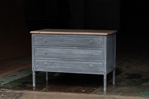 Mobili in stile <span class=keywords><strong>rustico</strong></span> <span class=keywords><strong>Vintage</strong></span> francese colore bianco o blu cassettiera antica in pino riciclato - Product Image 2