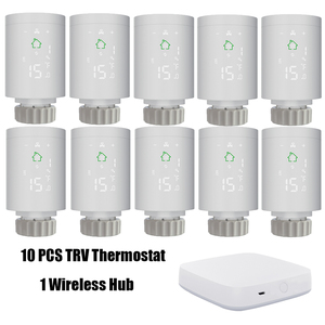 Thermostat de chauffage moderne PC Smart TRV pour <span class=keywords><strong>radiateur</strong></span> Wifi Zigbee Contrôle de température <span class=keywords><strong>Compatible</strong></span> Google Home <span class=keywords><strong>Alexa</strong></span> 230v Chambre d'hôtel - Product Image 5