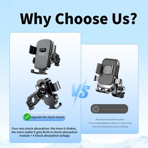 <span class=keywords><strong>Soporte</strong></span> Universal <span class=keywords><strong>para</strong></span> Teléfono Inteligente con Logotipo Personalizado, Absorción de Impactos, 360°, Impermeable y Flexible, <span class=keywords><strong>para</strong></span> Manillar de Motocicleta y Bicicleta - Product Image 6