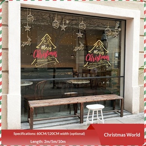 <span class=keywords><strong>Film</strong></span> adhésif statique moderne en PP écologique pour Noël, idéal pour balcon, maison, chambre, bureau, centre commercial, décoration de fêtes - Product Image 4