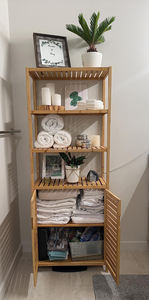 Aparador <span class=keywords><strong>Bistro</strong></span> Magnet SYT con Puerta de Listones de Bambú Sólido para Zona de Banquetes, Estante de Servicio de 64 cm de Ancho para Rincón de Brunch - Product Image 4