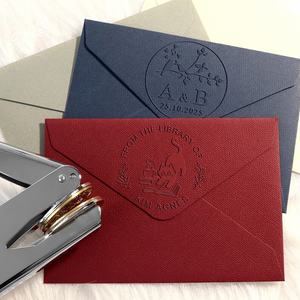 Sellos Personalizados para Libros, Sellos con Logotipo para Invitaciones de Boda, Sello de Relieve <span class=keywords><strong>Personalizado</strong></span>, Impresión Dorada, Sellos Manuales DIY - Product Image 1