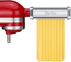 Ensemble d'accessoires pour robot culinaire <span class=keywords><strong>KitchenAid</strong></span>, machine à pâtes, acier inoxydable, rouleau à pâtes, coupe-pâtes spaghetti, fettuccine, lave-vaisselle - Product Image 4