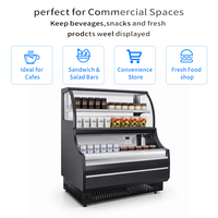 Vitrine réfrigérée verticale ouverte pour produits maternels et infantiles, présentoir multicouche ouvert, congélateur promotionnel commercial
