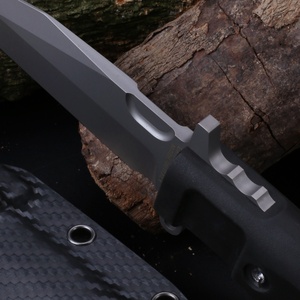 มีดพกพาอเนกประสงค์แบบปรับแต่งได้ ใบมีดสแตนเลส ด้ามจับทำจาก G10 ไม้ และยาง สำหรับใช้งานในอุตสาหกรรม ล่าสัตว์ EDC DIY OEM - Product Image 4