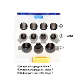 UKK 250A 690v แผงติดตั้งแรงดันต่ําติดตั้งบัสบาร์โมดูลาร์บล็อกกล่องกระจายจุดเชื่อมต่อไฟฟ้าสากล - Product Image 3