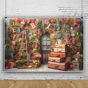 7x5ft tela romántica jardín secreto telón de fondo jardín tema Fiesta decoraciones cumpleaños boda disparar foto estudio Props telón de fondo - Product Image 5