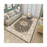 Tapis lavable abstrait moderne avec dos antidérapant, tapis de sol pour salon, chambre, bureau à domicile