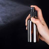 Flacon pulvérisateur en verre transparent, brun ou bleu, vide et rechargeable, de 4 oz, 60 ml ou 120 ml, pour huiles essentielles