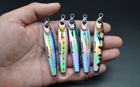 Nouveau design 10g-80g haute qualité 3D simulation dure impression gabarit de pêche Pesca Long Shot métal gabarits eau salée plomb chute lente leurre