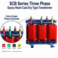 Transformateur triphasé sec de haute qualité, série SCB, 1600KVA 2000KVA 10KV, avec noyau en acier au silicium à faible perte