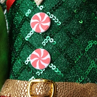 Jouet en peluche elfes homme et femme SOTE, en coton et polyester, rouge et vert, idéal pour la décoration intérieure de Noël – Vente chaude en usine