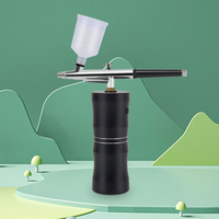 Mini Compresor de Aire Portátil con Inyector de Oxígeno, Aerógrafo Inalámbrico para Pintura, Pulverizador de Agua, Arte de Uñas, Tatuajes, Manualidades, Decoración de Pasteles, Nano Niebla Hidratante