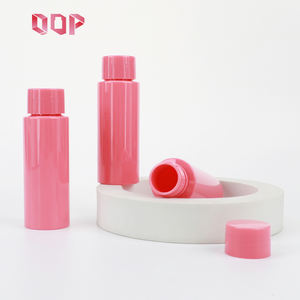 Bouteille en plastique PET rouge rose de 30 ml, 60 ml, 100 cc pour shampoing, sérum, lotion, design élégant, bouchon à vis, stock disponible, logo personnalisé - Product Image 2