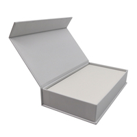 Boîte Cosmétique en Carton Blanc Magnétique avec Logo Personnalisé, Emballage d'Ongles Press-On sous Marque Privée pour Ongles Longs, Boîte Cadeau Magnétique