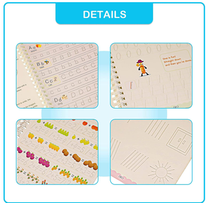 Manufacturer Alphabet Drawing <strong>Math</strong> Number Reusable Handwriting <strong>Book</strong> with Pen Calligraphy Sank Magic Spiral Practice Copybook - Product Image 3