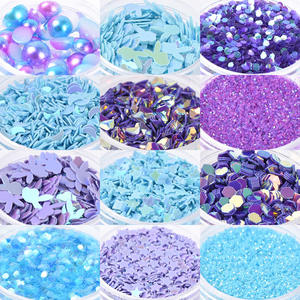 Famosa 12 scatola di metallo della farfalla di pietra di arte del chiodo 3D autoadesivo del chiodo Di Natale fiocchi di neve del Metallo di Arte Del Chiodo - Product Image 6