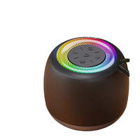 Mini Enceinte Stéréo Portable Sans Fil avec Éclairage LED RGB, Microphone Intégré et Fonction Téléphone pour Utilisation Extérieure